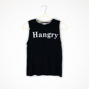 Dirtee Laundry ’Hangry’ Graphic Muscle Tee Black